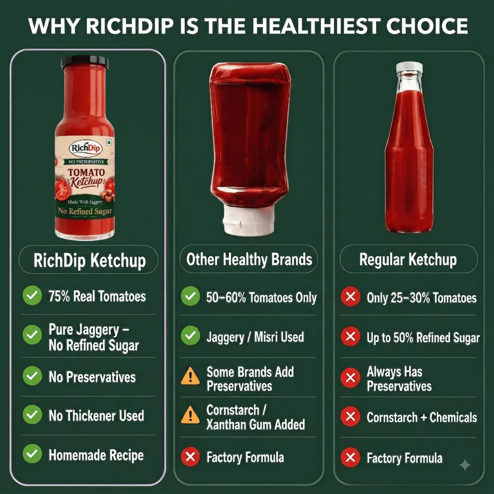 Tomato Ketchup + Dates & Raisins Ketchup Combo