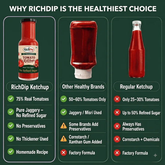 2 Tomato Ketchup + 2 Dates & Raisins Ketchup
