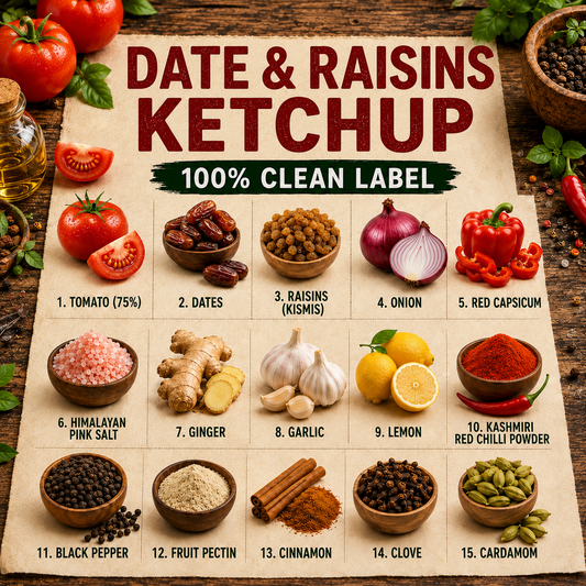 Tomato Ketchup + Dates & Raisins Ketchup Combo