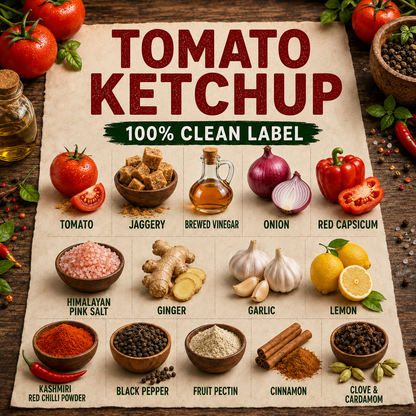 Tomato Ketchup + Dates & Raisins Ketchup Combo